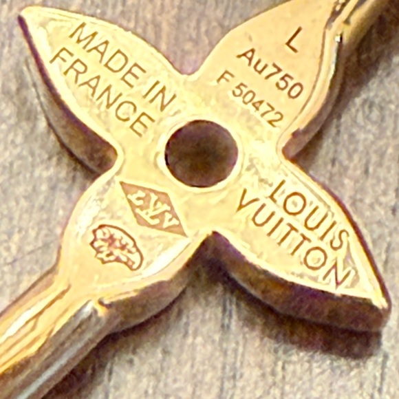 LV 18k gold and diamonds earrings - Picture 5 of 7